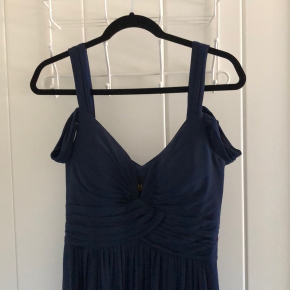 NWT Navy Blue Bariano Ocean of Elegance Prom Dress - Picture 2 of 5